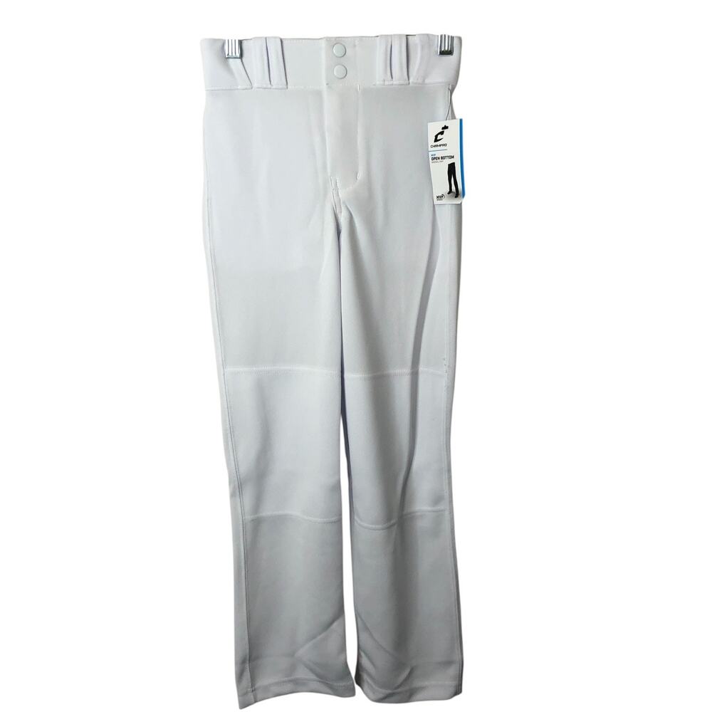 ChampPro NWT Youth Open Bottom White Baseball Pants Size Small